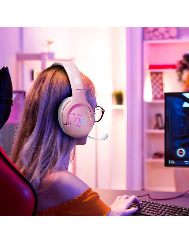 Auriculares de Juego Mytrix Sakura con Micrófono y RGB