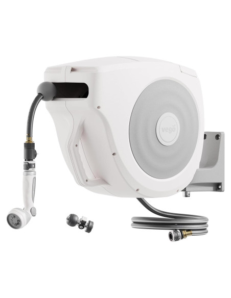 Carrete de Manguera Retráctil Vego 19.81m Montaje en Pared