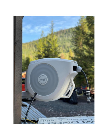 Carrete de Manguera Retráctil Vego 19.81m Montaje en Pared