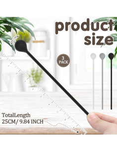 Set de 3 Cucharas de Revolver de Silicona Reallnaive 25cm 2