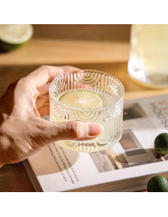 Juego de Jarra y Vaso de Vidrio AOSEE 640 ml con Tapa 2