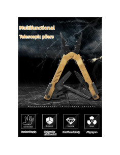 Alicate Multi Herramienta GXMRHWY 13 en 1 Acero Inoxidable Camping 2