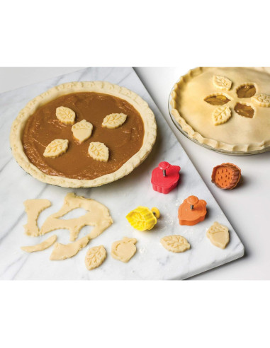 Set de 4 Cortadores de Galleta Fox Run Hojas de Otoño 5.72 cm