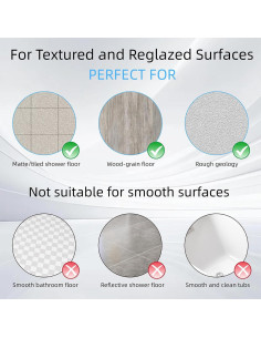 Alfombrilla de Ducha Antideslizante MeimeiDe 60x60 cm Beige 2