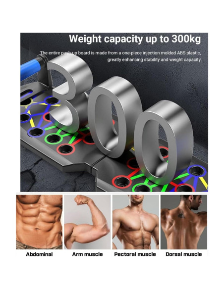 Soporte para Flexiones Boinesnaw Plegable y Ajustable Fitness