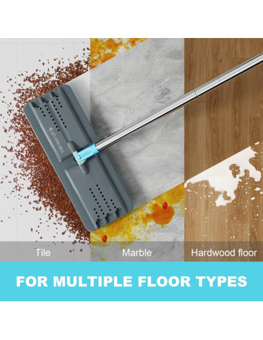 Juego de Mopa y Cubo JOYMOOP con Escurridor y 3 Paños Microfibra