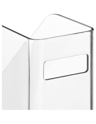 Organizador de Archivos Vertical mDesign 2 Piezas Transparente