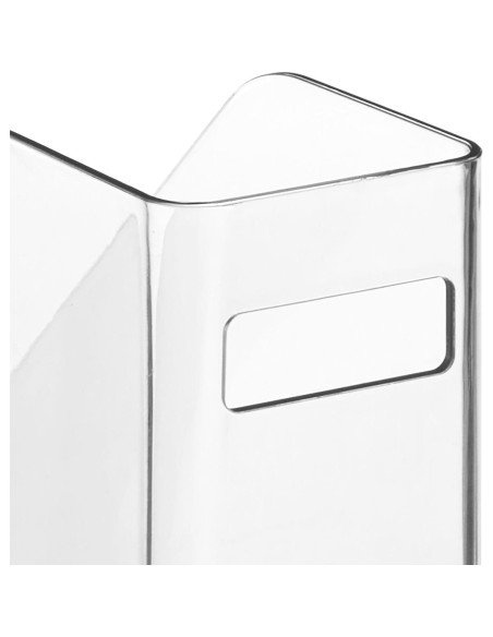 Organizador de Archivos Vertical mDesign 2 Piezas Transparente