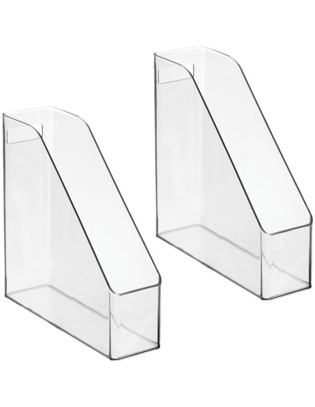 Organizador de Archivos Vertical mDesign 2 Piezas Transparente