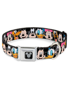Collar para Perro Buckle-Down Disney Negro Mediano 3.81 cm