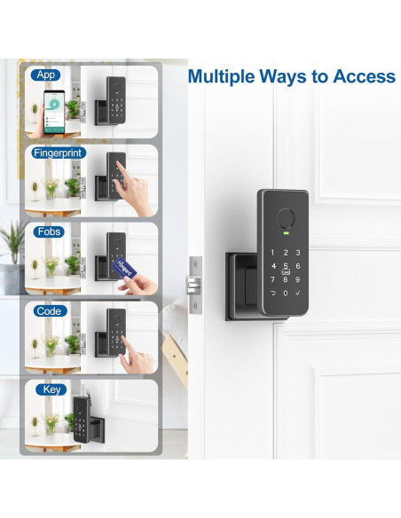 Cerradura Inteligente Biométrica Foxgard FNL-01 con Huella Dactilar