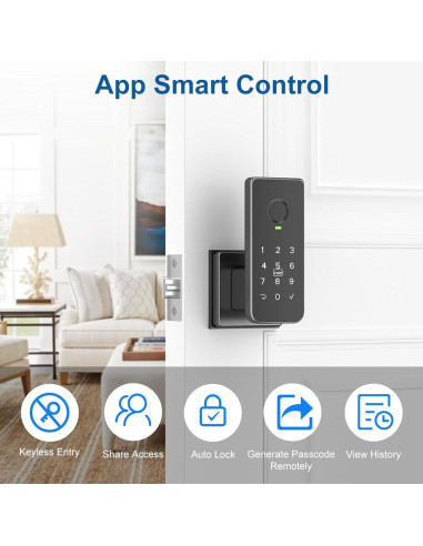 Cerradura Inteligente Biométrica Foxgard FNL-01 con Huella Dactilar