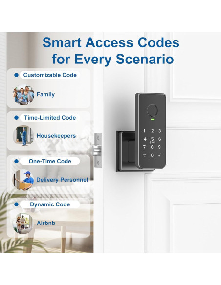 Cerradura Inteligente Biométrica Foxgard FNL-01 con Huella Dactilar