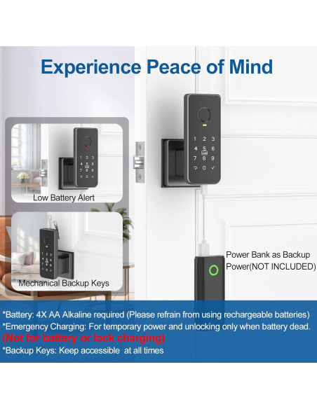 Cerradura Inteligente Biométrica Foxgard FNL-01 con Huella Dactilar