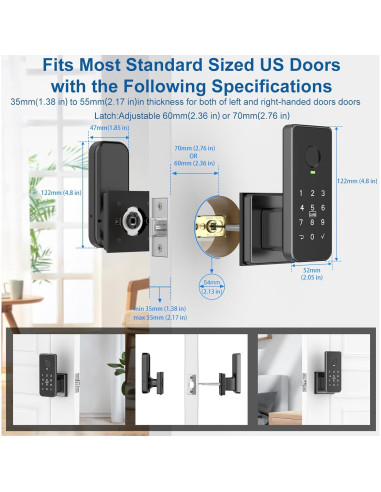 Cerradura Inteligente Biométrica Foxgard FNL-01 con Huella Dactilar