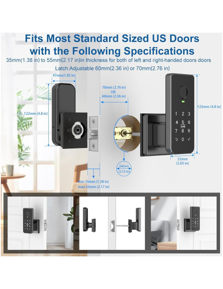 Cerradura Inteligente Biométrica Foxgard FNL-01 con Huella Dactilar