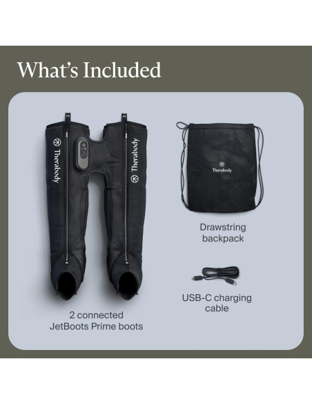 Botas de Compresión Inalámbricas Therabody JetBoots Prime - Recuperación Muscular Portátil