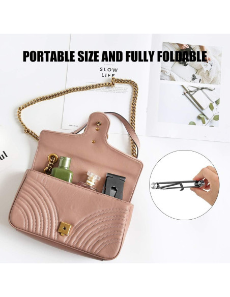 Soporte para Teléfono Urmust Ajustable Plegable Negro 4-10"