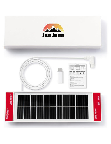 Panel Solar 1.3W JaeJaes USB-C para Persianas Motorizadas