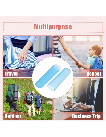 Estuche de Viaje para Cepillo de Dientes VOCOSTE 4 Pcs Plástico Verde