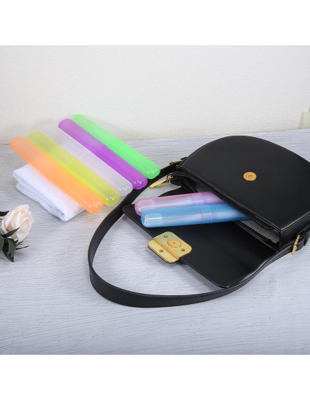 Estuche de Viaje para Cepillo de Dientes VOCOSTE 4 Pcs Plástico Verde