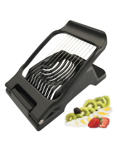 Cortador de Huevos Duros Bozenu Negro - Acero Inoxidable