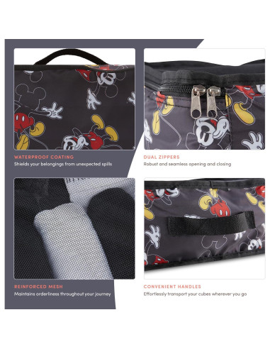 Conjunto de 5 Cubos de Empaque Disney - Mickey, Minnie, Pooh