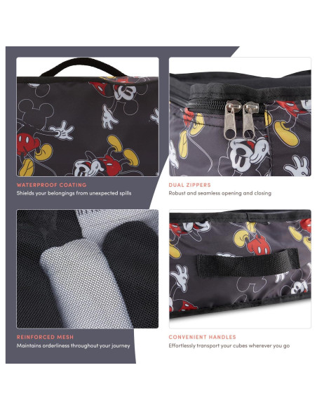 Conjunto de 5 Cubos de Empaque Disney - Mickey, Minnie, Pooh