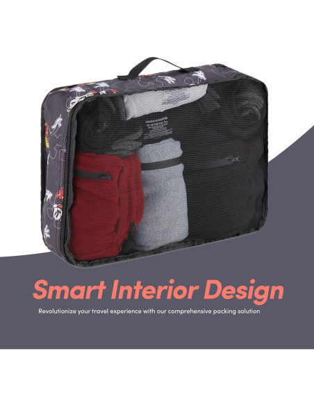 Conjunto de 5 Cubos de Empaque Disney - Mickey, Minnie, Pooh