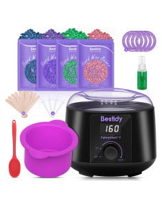 Kit de Cera Calentador Digital Bestidy 1.56kg para Depilación