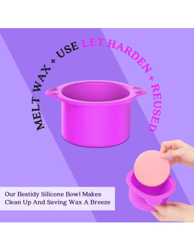 Kit de Cera Calentador Digital Bestidy 1.56kg para Depilación