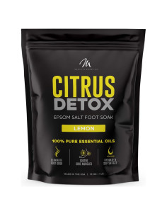 Baño de Pies Detox Cítrico Mantello - 0.45 kg - Sales de Epsom