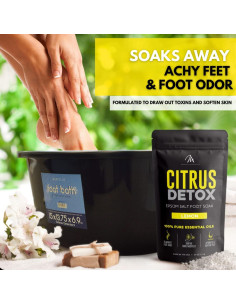 Baño de Pies Detox Cítrico Mantello - 0.45 kg - Sales de Epsom 2