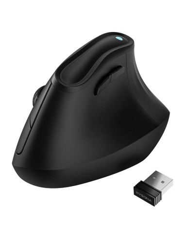 Ratón Vertical Inalámbrico Ergonómico Kysona EM9 Negro