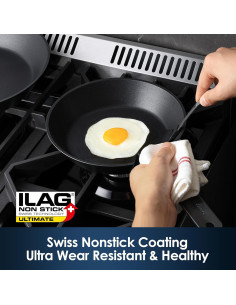 Juego de Sartenes Antiadherentes SENSARTE 8 y 10 Pulgadas 2