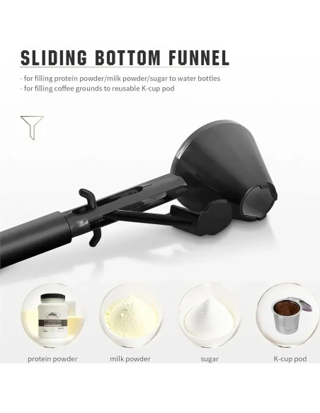 Cuchara Medidora 2-en-1 Ainovi con Embudo para Polvo