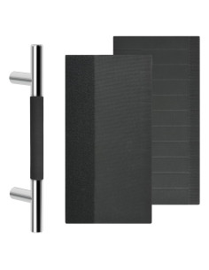 Cubierta de Manija de Puerta Homakover Neopreno Ajustable (2 Unidades, Negro)