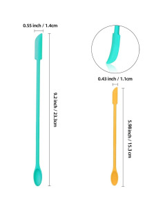 Juego de Espátulas de Silicona PCEEL - 2 Piezas para Maquillaje 2