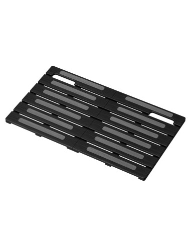 Alfombra de Baño Antideslizante Lifewit de Madera Negra 59x35 cm