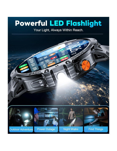 Reloj Inteligente BENYAR EF13 con Llamadas Bluetooth y Pantalla HD