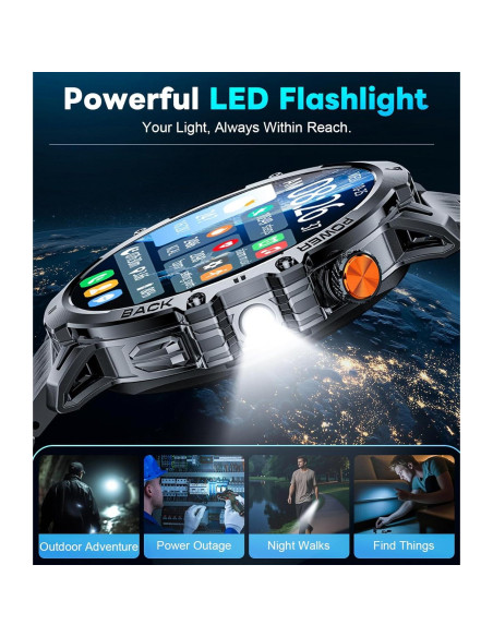 Reloj Inteligente BENYAR EF13 con Llamadas Bluetooth y Pantalla HD