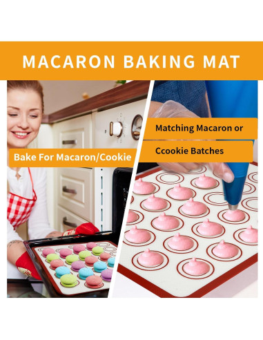 Conjunto de Tapetes de Silicona Nice Kitchen 4 en 1 para Hornear