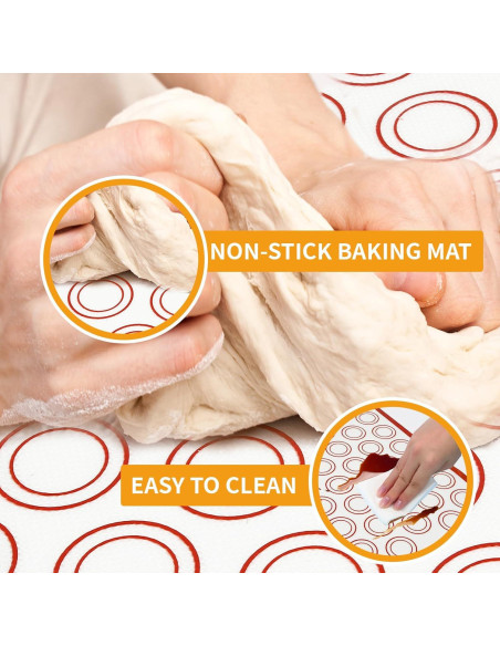 Conjunto de Tapetes de Silicona Nice Kitchen 4 en 1 para Hornear