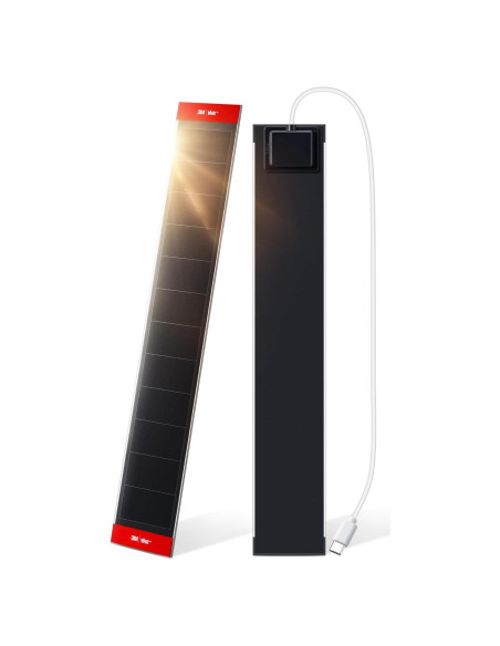 Panel Solar 3.4W 6V JaeJaes para Cortinas Motorizadas USB-C