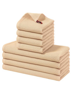 Juego de Toallas de Cocina Homaxy 100% Algodón 8 Piezas