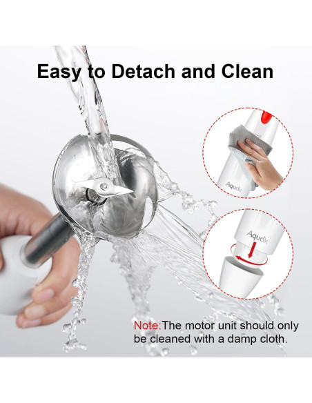 Batidora de Inmersión AQUOX JK200F-4S 400W 4 en 1 Rojo/Marfil