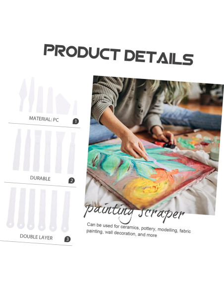 90 Espátulas de Pintura ULDIGI para Mezcla de Colores y Arte