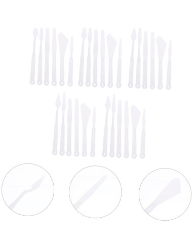 90 Espátulas de Pintura ULDIGI para Mezcla de Colores y Arte