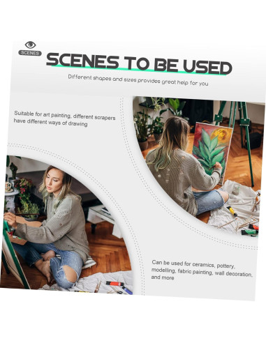 90 Espátulas de Pintura ULDIGI para Mezcla de Colores y Arte