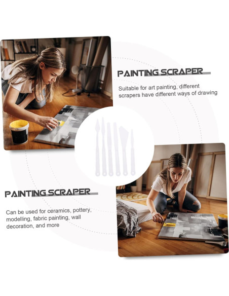 90 Espátulas de Pintura ULDIGI para Mezcla de Colores y Arte